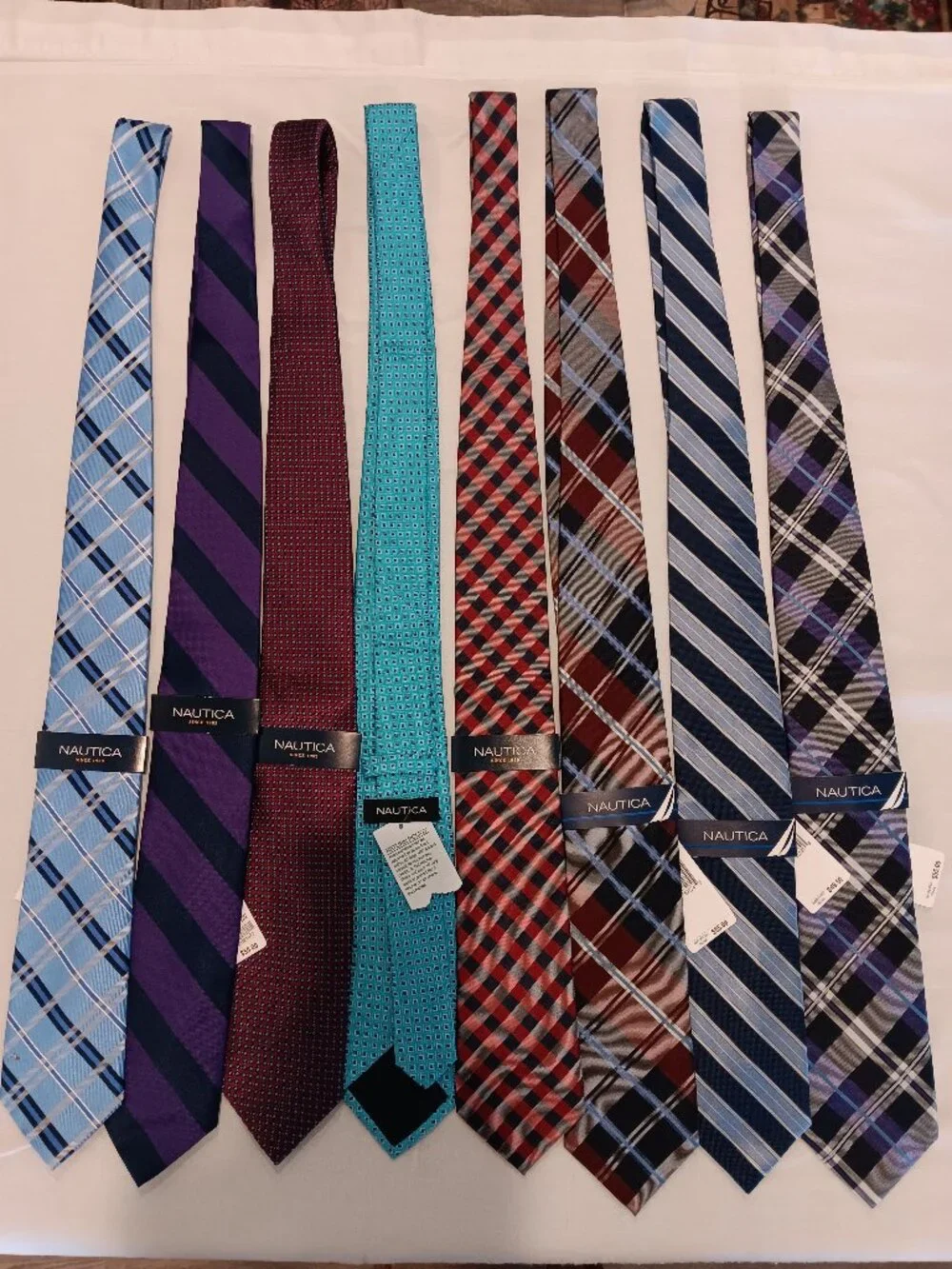 New Nautica Ties, group of 8